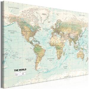 Obraz XXL Mapa světa: Krásný svět [velký formát]