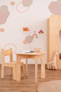MUZZA Dětský stůl se židlí mima přírodní