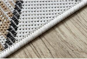 Koberec SISAL COOPER Mozaika 22208 ecru / černý velikost 160x220 cm | krásné koberce cz