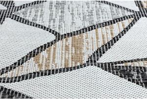 Koberec SISAL COOPER Mozaika 22208 ecru / černý velikost 140x190 cm | krásné koberce cz
