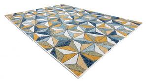 Koberec SISAL COOPER Mozaika, Trojúhelníky 22222 ecru / černý velikost 140x190 cm | krásné koberce cz