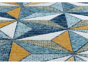 Koberec SISAL COOPER Mozaika, Trojúhelníky 22222 ecru / černý velikost 140x190 cm | krásné koberce cz