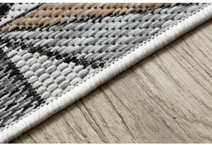 Koberec SISAL COOPER Mozaika, Trojúhelníky 22222 ecru / černý velikost 120x170 cm | krásné koberce cz