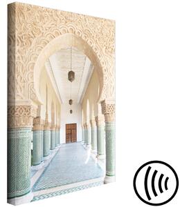 Obraz Turkyská kolonáda (1-dílný) svislý - architektura v Maroku