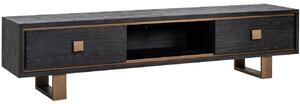 Černý dubový TV stolek Richmond Hunter 190 x 45 cm