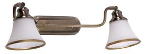 Rabalux 6546 Grando - Nástěnné bodové svítidlo v bronzové barvě (Nástěnné svítidlo v lehce rustikálním stylu, krásné nad zrcadlo, bez vypínače)
