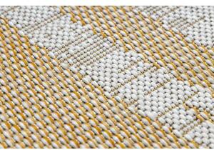Koberec SISAL SION Mramor 22169 ploché tkaní ecru / žlutá / béžový velikost 160x220 cm | krásné koberce cz
