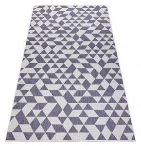 Dywany Luszczow Kusový koberec SISAL SION Geometrický, Trojúhelníky 22373 ecru / modrý / růžový Rozměr koberce: 120 x 170 cm