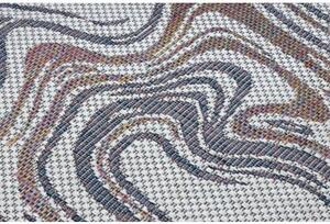 Koberec SISAL SION Vlny 2836 ploché tkaní ecru / modrý / růžový velikost 160x220 cm | krásné koberce cz