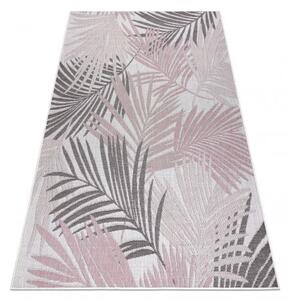 Koberec SISAL SION palmové listy, tropický 2837 ploché tkaní ecru / velikost 200x290 cm | krásné koberce cz