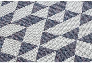 Koberec SISAL SION Geometrický, Trojúhelníky 22373 ploché tkaní ecru velikost 140x190 cm | krásné koberce cz