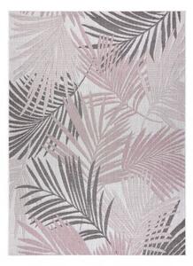 Koberec SISAL SION palmové listy, tropický 2837 ploché tkaní ecru / velikost 140x190 cm | krásné koberce cz