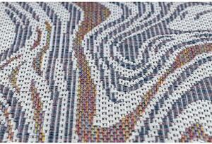 Koberec SISAL SION Vlny 2836 ploché tkaní ecru / modrý / růžový velikost 140x190 cm | krásné koberce cz