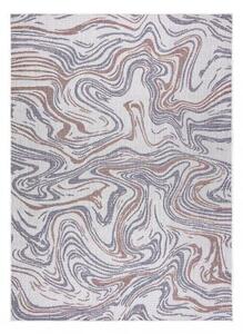 Koberec SISAL SION Vlny 2836 ploché tkaní ecru / modrý / růžový velikost 160x220 cm | krásné koberce cz