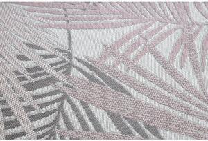 Koberec SISAL SION palmové listy, tropický 2837 ploché tkaní ecru / velikost 140x190 cm | krásné koberce cz