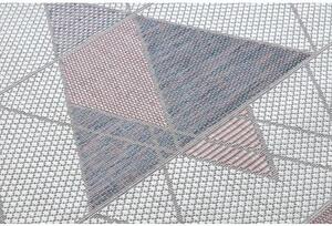 Koberec SISAL SION Geometrický, Trojúhelníky 3006 ploché tkaní ecru / velikost 160x220 cm | krásné koberce cz