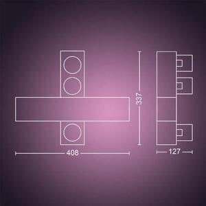 PH 8720169318670 Hue 50608/30/P7 Hue WACA Centris stropní LED svítidlo 1x25W+GU10 3x5,7W 2810lm 2000-6500K RGB IP20 černá - PHILIPS