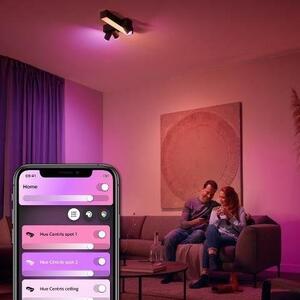 PH 8720169318670 Hue 50608/30/P7 Hue WACA Centris stropní LED svítidlo 1x25W+GU10 3x5,7W 2810lm 2000-6500K RGB IP20 černá - PHILIPS