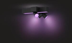 PH 8720169318670 Hue 50608/30/P7 Hue WACA Centris stropní LED svítidlo 1x25W+GU10 3x5,7W 2810lm 2000-6500K RGB IP20 černá - PHILIPS