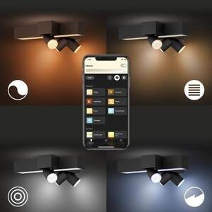 PH 8720169318670 Hue 50608/30/P7 Hue WACA Centris stropní LED svítidlo 1x25W+GU10 3x5,7W 2810lm 2000-6500K RGB IP20 černá - PHILIPS