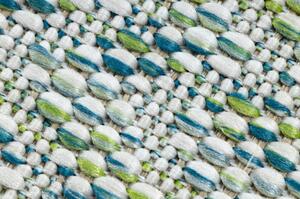 Koberec SISAL SION aztécký 22184 Diamanty ploché tkaní zelená / modr velikost 160x220 cm | krásné koberce cz