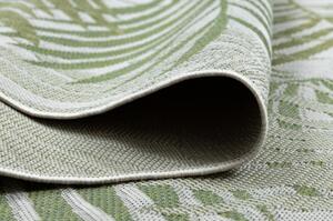 Koberec SISAL SION palmové listy, tropický 2837 ploché tkaní ecru / z velikost 140x190 cm | krásné koberce cz