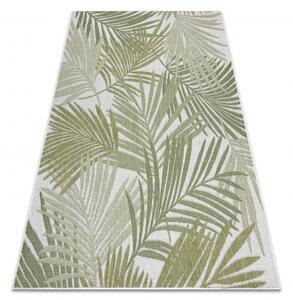 Koberec SISAL SION palmové listy, tropický 2837 ploché tkaní ecru / z velikost 200x290 cm | krásné koberce cz
