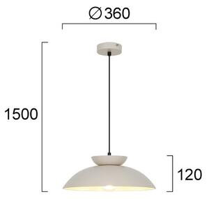 Lustr na lanku SUPERB 1xE27/40W/230V béžová