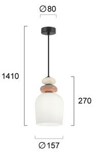 Lustr na lanku VALISIA 3xE27/40W/230V béžová/olivová