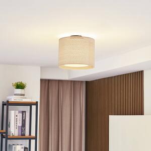 Stropní svítidlo Lindby Soula, Ø 26 cm, béžová barva, plast, E27