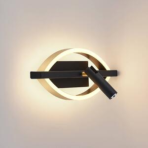 Lucande Matwei LED nástěnné světlo, ovál, mosaz