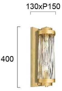Nástěnné svítidlo KAROLINA 2xE14/40W/230V zlatá
