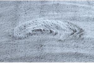 Kusový koberec pratelný LAPIN Shaggy, protiskluzový, šedá, slonová kost velikost 120x160 cm | krásné koberce cz