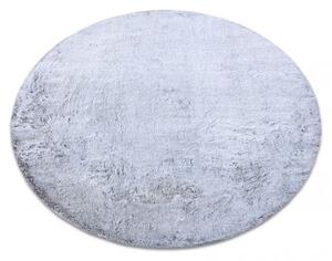 Kusový Kulatý pratelný koberec LAPIN shaggy, protiskluzový, šedá / slonová k velikost kruh 160 cm | krásné koberce cz