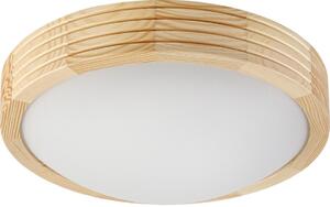 Stropní svítidlo NATURAL MODERN SLIM 1xE27/15W/230V pr. 27,5 cm borovice