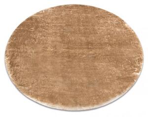 Kusový Kulatý pratelný koberec LAPIN shaggy protiskluzový, slonová kost / hn velikost kruh 180 cm | krásné koberce cz