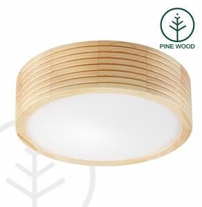 Stropní svítidlo NATURAL MODERN 1xE27/15W/230V pr. 27,5 cm borovice