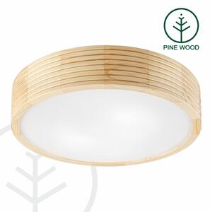 Stropní svítidlo NATURAL MODERN 2xE27/15W/230V pr. 37,5 cm borovice