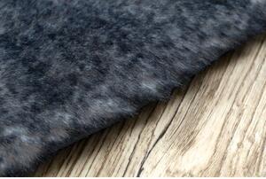Kusový Kulatý pratelný koberec LAPIN shaggy protiskluzový, slonová kost / če velikost kruh 100 cm | krásné koberce cz
