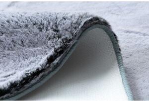 Kusový Moderní pratelný koberec LAPIN Shaggy, protiskluzový, černý, slonová velikost 180x270 cm | krásné koberce cz