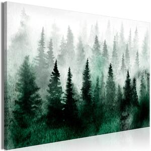 Obraz XXL Mlžný skandinávský les