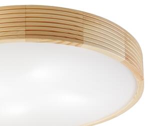 Stropní svítidlo NATURAL MODERN 4xE27/15W/230V pr. 58 cm borovice