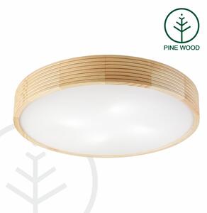 Stropní svítidlo NATURAL MODERN 4xE27/15W/230V pr. 58 cm borovice