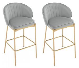 Set 2 ks barových židlí Archie BS-1258/GL, Barva: 77-černá 5903211416330