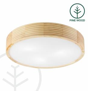 Stropní svítidlo NATURAL MODERN 3xE27/15W/230V pr. 47,5 cm borovice