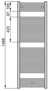 Zehnder Virando AB-150-060-05 Radiátor kombinovaný, 60x146,6cm, bílá