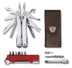 VICTORINOX Kleště Swiss Tool Spirit X Plus Ratchet v koženém pouzdře