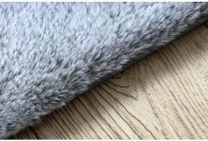 Kusový koberec pratelný LAPIN Shaggy, protiskluzový, šedá, slonová kost velikost 120x160 cm | krásné koberce cz