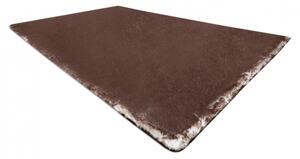 Kusový koberec pratelný LAPIN Shaggy, protiskluzový, slonová kost, čokoláda velikost 80x150 cm | krásné koberce cz