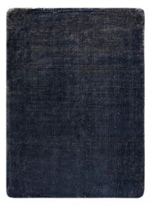 Kusový koberec pratelný LAPIN Shaggy, protiskluzový, slonová kost, černý velikost 80x150 cm | krásné koberce cz